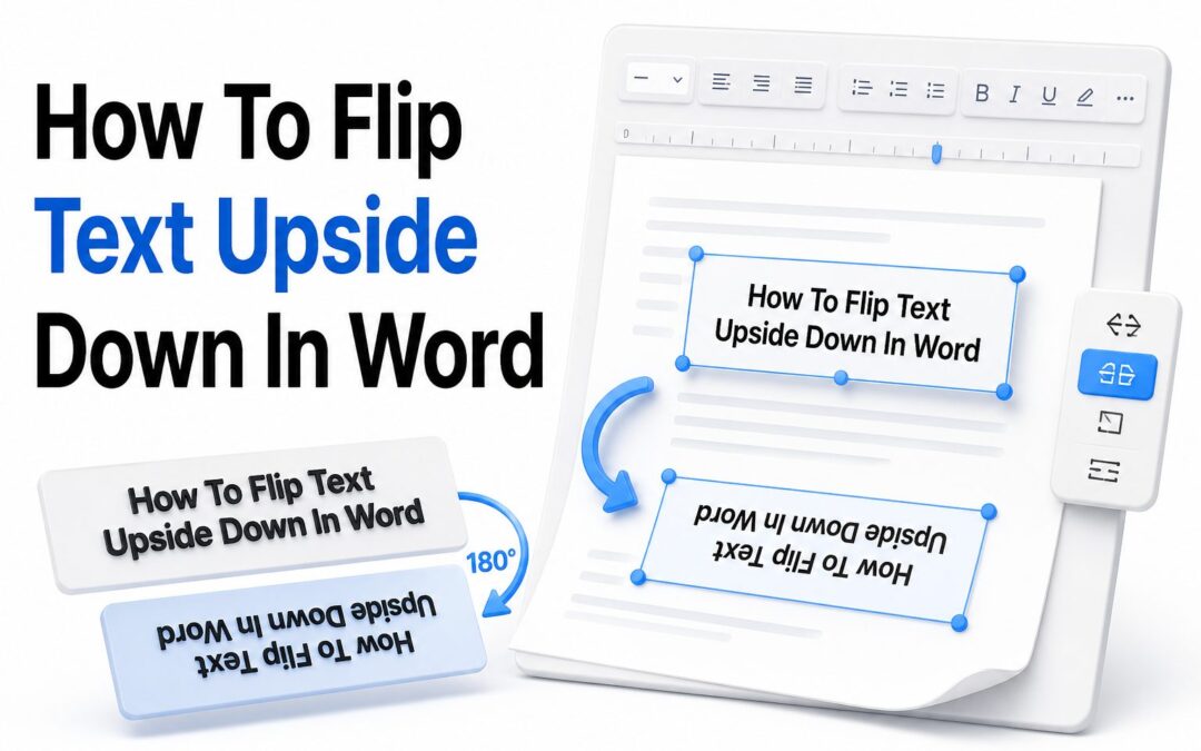 How to Flip Text Upside Down in Word: Easy Step-by-Step Guide